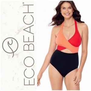 One-piece Cut Out Bathing Suit L